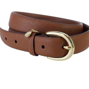 Lauren Ralph Lauren Brown Belt with Gold Buckle